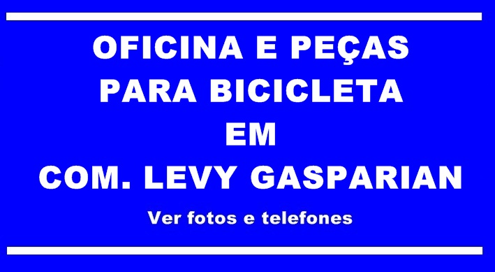 Oficina e Peças para Bicicleta em Levy Gasparian
